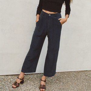 Lily Ashwell Edie Trouser in Navy, Size 4